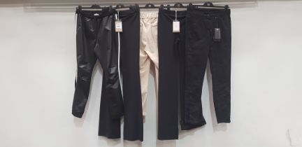 5 PIECE MIXED BRAND NEW PANTS LOT CONTAINING 4 X JANE LUSHKA PANTS AND 1 X ANNETTE GORTZ PANTS IN