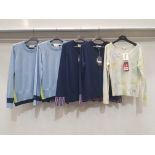 5 PIECE MIXED BRAND NEW CLOTHING LOT CONTAINING 1 X KINROSS CASHMERE BLOUSE AND 4 X &ISLA BLOUSES IN