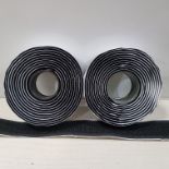 APPROX 450 X PACK OF 2 BRAND NEW HOOK AND LOOP VELCRO TAPE - SELF ADHEASIVE ( 2 CM X 1. 8 M ) - IN 1