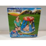 18 X BRAND NEW BOXES BESTWAY CANDYVILLE BABY INFLATABLE PADDLING POOL WITH SHADE - RRP £ 18.99 PP) (