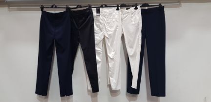 5 PIECE MIXED BRAND NEW PANTS LOT CONTAINING 2 X JOSEPH RILKOFF PANTS, 2 X LUISA CERANO PANTS AND