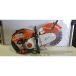 1 X STIHL SAW TS 410 - 12 INCH CUT-OFF SAW DISC CUTTER - WITH WATER FEED ) ( FULLY WORKING CONDITION