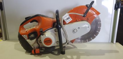 1 X STIHL SAW TS 410 - 12 INCH CUT-OFF SAW DISC CUTTER - WITH WATER FEED ) ( FULLY WORKING CONDITION