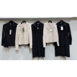 5 PIECE MIXED BRAND NEW CLOTHING LOT CONTAINING 3 X JANE LUSHKA JACKETS AND 2 X JANE LUSHKA