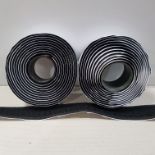 APPROX 450 X PACK OF 2 BRAND NEW HOOK AND LOOP VELCRO TAPE - SELF ADHEASIVE ( 2 CM X 1. 8 M ) - IN 1