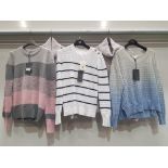 5 PIECE MIXED BRAND NEW CLOTHING LOT CONTAINING 2 X &ISLA BLOUSES AND 3 X KINROSS CASHMERE BLOUSES