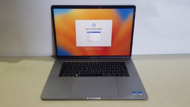 1 X APPLE MACBOOK PRO ( MODEL : A1990 ) 15 INCH SCREEN - LIGHT UP TOUCH BAR - M1 APPLE CHIP - 512 GB