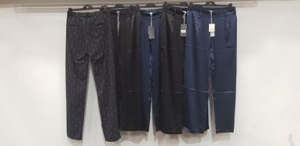 5 PIECE MIXED BRAND NEW PANTS LOT CONTAINING 4 X CHARLOTTE SPARRE PANTS AND 1 X JANE LUSHKA PANTS