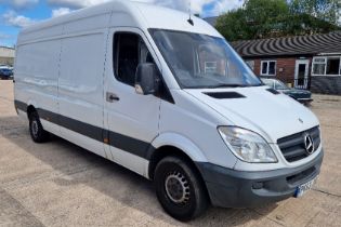 WHITE MERCEDES-BENZ SPRINTER 313 CDI (DIESEL), REG NO: PK63 JXM, ENGINE SIZE: 2143CC, FIRST