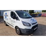 WHITE FORD TRANSIT CUSTOM 270 ECO-TE (DIESEL) REG NO: YF63 NZG, ENGINE SIZE: 2198CC, PANEL VAN,