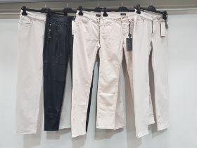 5 PIECE MIXED BRAND NEW PANTS LOT CONTAINING 5 X RAFFAELLO ROSSI PANTS IN VARIOUS SIZES