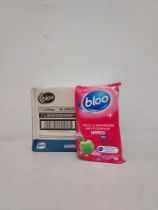 3,528 PIECE LOT CONTAINING BLOO TOILET & BATHROOMS MULTI-SURFACE WIPES, SWEET APPLE FRAGRANCE, 36