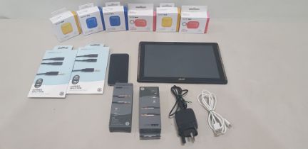 12 PIECE MIXED LOT CONTAINING 1 X ACER TABLTE 10 INCH 32GB STORAGE WITH CHARGER, 1X APPLE IPHONE