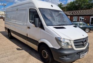 WHITE MERCEDES-BENZ SPRINTER 313 CDI (DIESEL), REG NO: KN64 ZJX, ENGINE SIZE: 2143CC, FIRST