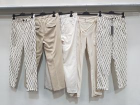 5 PIECE MIXED BRAND NEW PANTS LOT CONTAINING 3 X JANE LUSHKA - 2 X LUISA CERANO IN VARIOUS SIZES