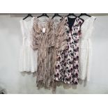 5 PIECE MIXED BRAND NEW CLOTHING LOT CONTAINING 2 X CHARLOTTE SPARRE DRESSES, 2 X TALBOT RUNHOF