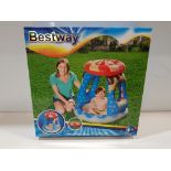 12 X BRAND NEW BOXES BESTWAY CANDYVILLE BABY INFLATABLE PADDLING POOL WITH SHADE - RRP £ 18.99 PP) (