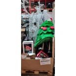 FULL PALLET ( ALL CUSTOMER RETURNS ) CHRISTMAS DECORATION LOT CONTAINING 70 CM AND 38 CM MOTHER