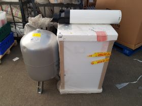 2 PIECE MIX LOT CONTAINING JET RANGE PORTABLE EXPANSION VESSEL 100 LITRE , POTTERTON POWERMAX HE