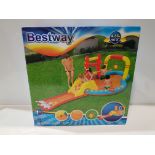 4 X BRAND NEW BESTWAY KIDS LIL CHAMP PLAY CENTRE PADDLING POOL WITH SLIDE (435 X 213 X 117cm) (