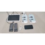 6 PIECE MIXED LOT CONTAINING 1X SAMSUNG TABLET 10 INCH SCREEN 16GB WITH CHARGER, 1X SAMSUNG