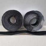 APPROX 450 X PACK OF 2 BRAND NEW HOOK AND LOOP VELCRO TAPE - SELF ADHEASIVE ( 2 CM X 1. 8 M ) - IN 1