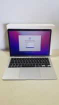 1 X APPLE MACBOOK AIR ( MODEL A2337) / 13 INCH SCREEN / APPLE M1 CHIP / 8 GB UNIFIED MEMORY /