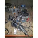 9 PIECE MIXED TOOL LOT CONTAINING DRAPER DREMEL RING STARTER BOOSTER( NO POWER LEAD) - TITAN 200MM