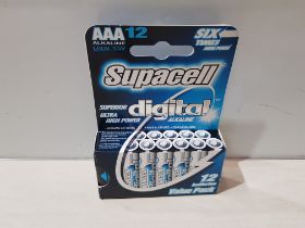 96 X BRAND NEW PACKS OF 6 SUPACELL DIGITAL LR03 - AAA BATTERYS - IN 1 BOX