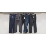 5 PIECE MIXED BRAND NEW PANTS LOT CONTAINING 2 X PAIGE JEANS, 2 X JANE LUSHKA PANTS AND 1 X