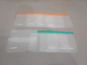 70 X BRAND NEW PACKS OF 10 REUSABLE PLASTIC BAGS IN 1 BOX