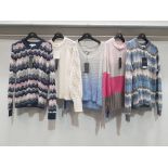 5 PIECE MIXED BRAND NEW CLOTHING LOT CONTAINING 3 X &ISLA BLOUSES AND 2 X KINROSS CASHMERE BLOUSES