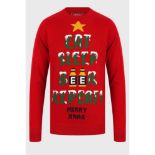 16 X BRAND NEW MIXED CHRISTMAS CLOTHING LOT CONTAINING RED EAT SLEEP BEER REPEAT UNISEX CHRISTMAS
