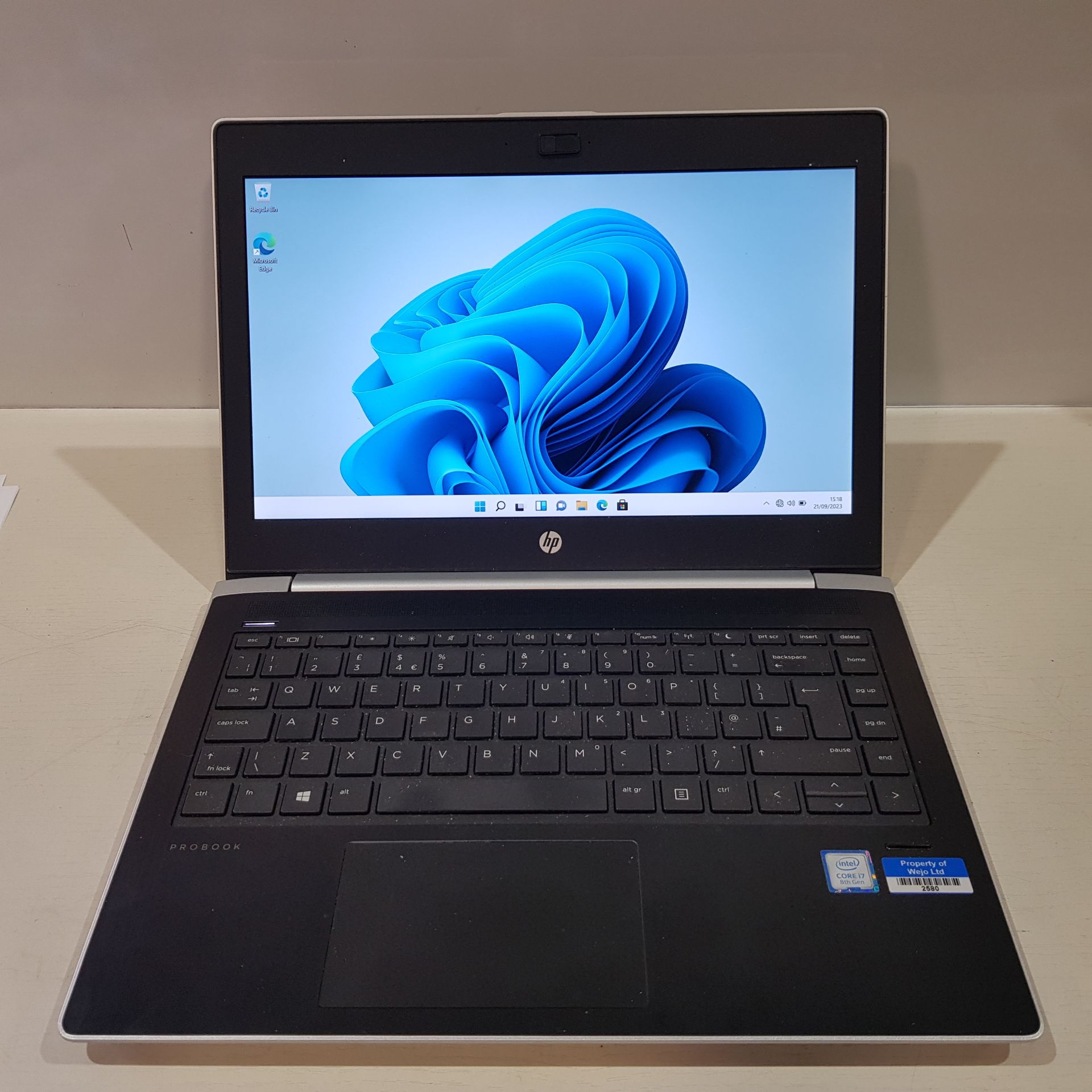 1 X HP PROBOOK 430 G5 / INTEL CORE I7 -8550 U / 512 GB SSD HDD / 16 GB RAM / WINDOWS 11 PRO - NO BOX