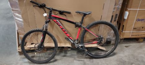 1X SCOTT ASPECT MOUNTAIN BIKE, 24 GEARS, DISK BREAKS, 44CM, FRONT FORK SUSPENSION