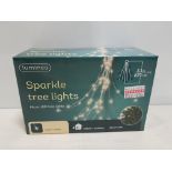 20 X LUMINEO 672 LED SPARKLE TREE LIGHTS - STATIC- MICRO LED BUNCH LIGHTS - IN WARM WHITE