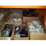 1000 + PIECE BRAND NEW MIXED LOT CONTAINING 68 MM ROUND DOWNPIPE BRACKET (RR11126W) / POLYPIPE BLACK
