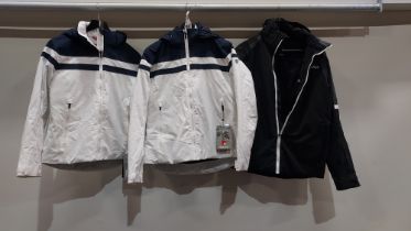 3 X MIXED NEVICA SKI JACKETS 2X BRAND NEW NEVICA SKI JACKETS WITH TAGS IN WHITE AND BLUE SIZE 10 -16