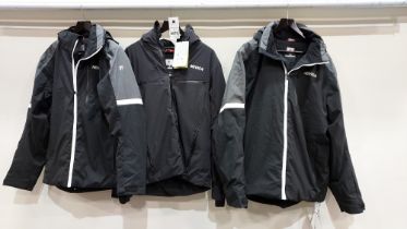 3 PIECE MIXED SKI JACKET LOT CONTAINING 1 X BRAND NEW NEVICA IN BLACK IN SIZE M (RRP-£179.99) - 2