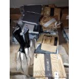 65 X PIECE MIXED BRAND NEW LOT CONTAINING JD WILLIAMS BLACK KNEE HIGH BOOTS IN VARIOUS SIZES -