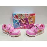 10 X BRAND NEW DISNEY PRINCESS INFANT TRAINERS IN SIZES C4, C13, UK2 (PLEASE NOTE SOME BOXES