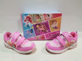 10 X BRAND NEW DISNEY PRINCESS INFANT TRAINERS IN SIZES C4, C13, UK2 (PLEASE NOTE SOME BOXES