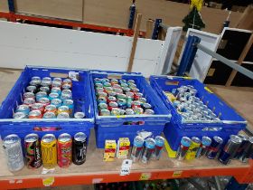 130+BRAND NEW MIX DRINK LOT CONTAINING - MONSTER ENERGY 500ML - RED BULL 473ML AND 335ML - BOOST