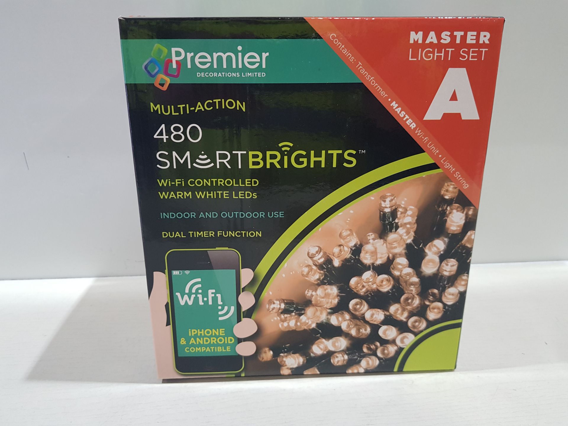 6 X BRAND NEW PREMIER MULTI-ACTION 480 WARM WHITE LED SMARTBRIGHTS - WIFI CONTROLLED - DUAL TIMER