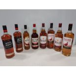 8 PIECE BRAND NEW MIXED ALCOHOL LOT CONTAINING 2 X 1L FAMOUS GROUSE WHISKEY - 2 X 1L BELL'S