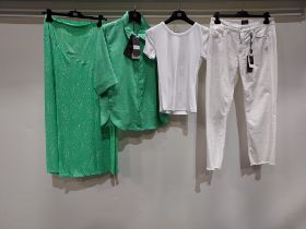 10 PIECE MIXED BRAND NEW RIANI CLOTHING LOT CONTAINING JEANS, SHIRTS, DRESSES AND T-SHIRTS ALL IN