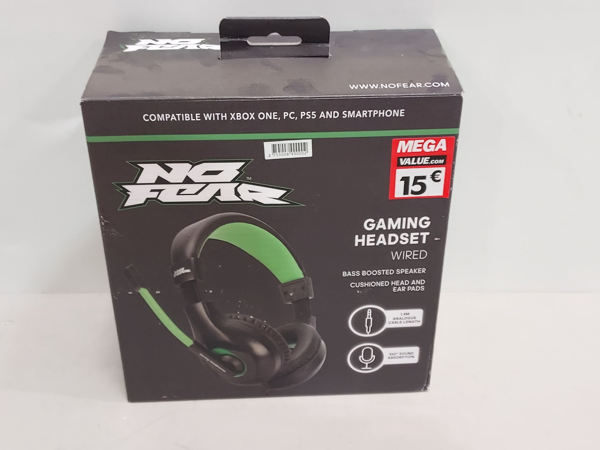 32 X BRAND NE NO FEAR GAMING HEADSET WIRED BASS BOOSTED HEADSETS WITH MICROPHONE