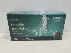 20 X LUMINEO 640 LED SPARKLE TREE LIGHTS - STATIC- MICRO LED BUNCH LIGHTS - IN COOL WHITE