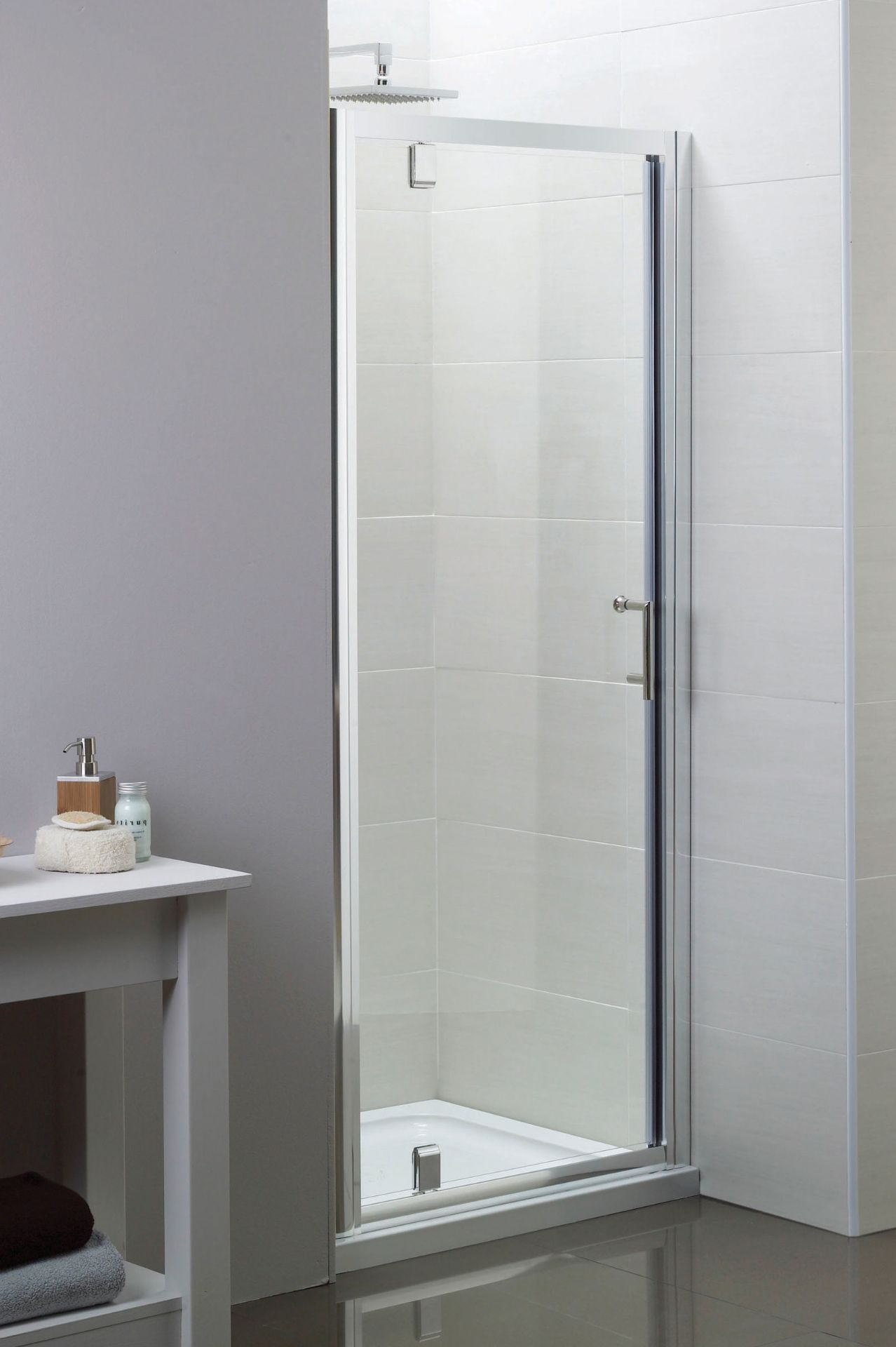 15X BRAND NEW APRIL SHOWERING PIVOT GLASS DOORS 900X 1850 - AP8012-OSS