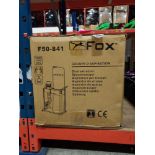 1 X FOX F40-841 DUST EXTRACTOR - 1 HP - ( 240 VOLT ) - BAG SIZE 80 LITRES - FILTRATION 35